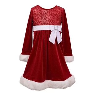 NWT Bonnie Jean Christmas Dress Size 7